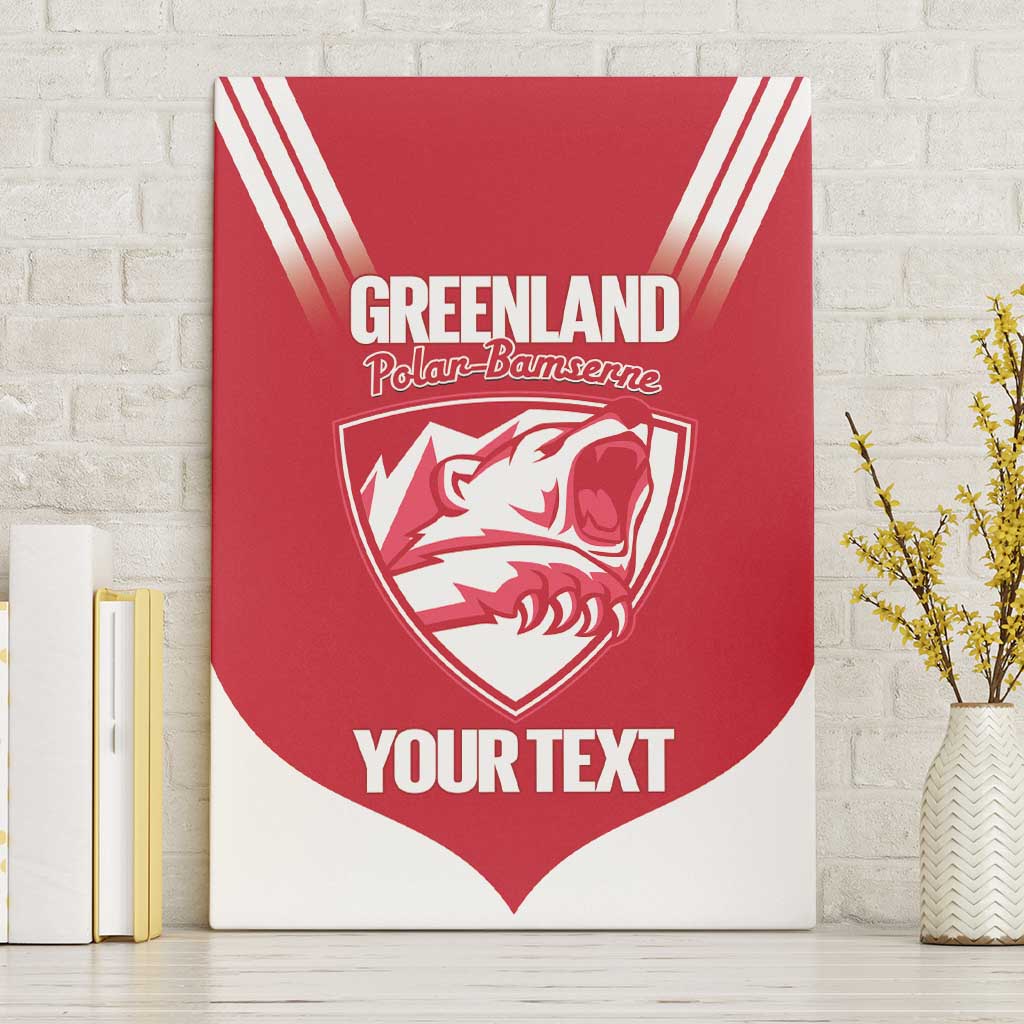 Custom Greenland Football Canvas Wall Art Come On Polar-Bamserne