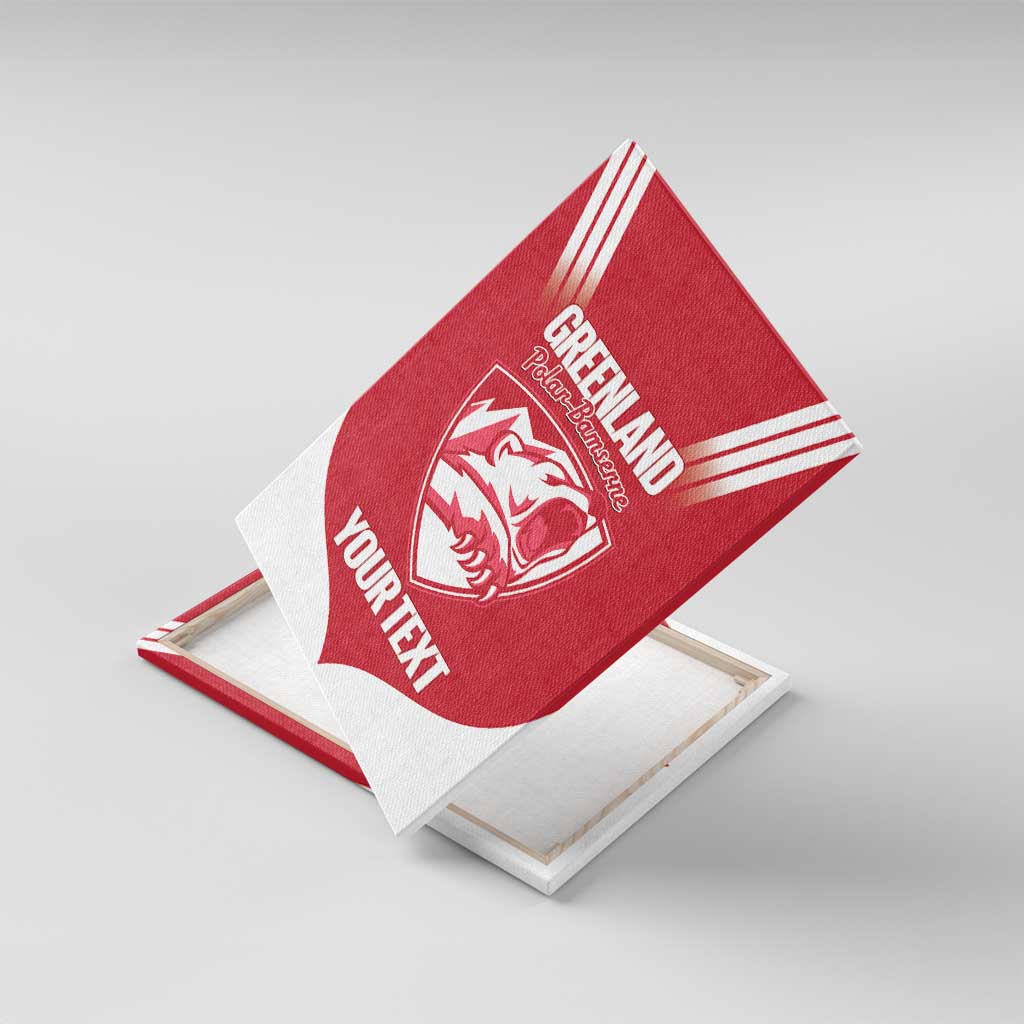 Custom Greenland Football Canvas Wall Art Come On Polar-Bamserne