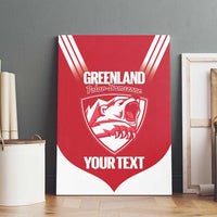 Custom Greenland Football Canvas Wall Art Come On Polar-Bamserne