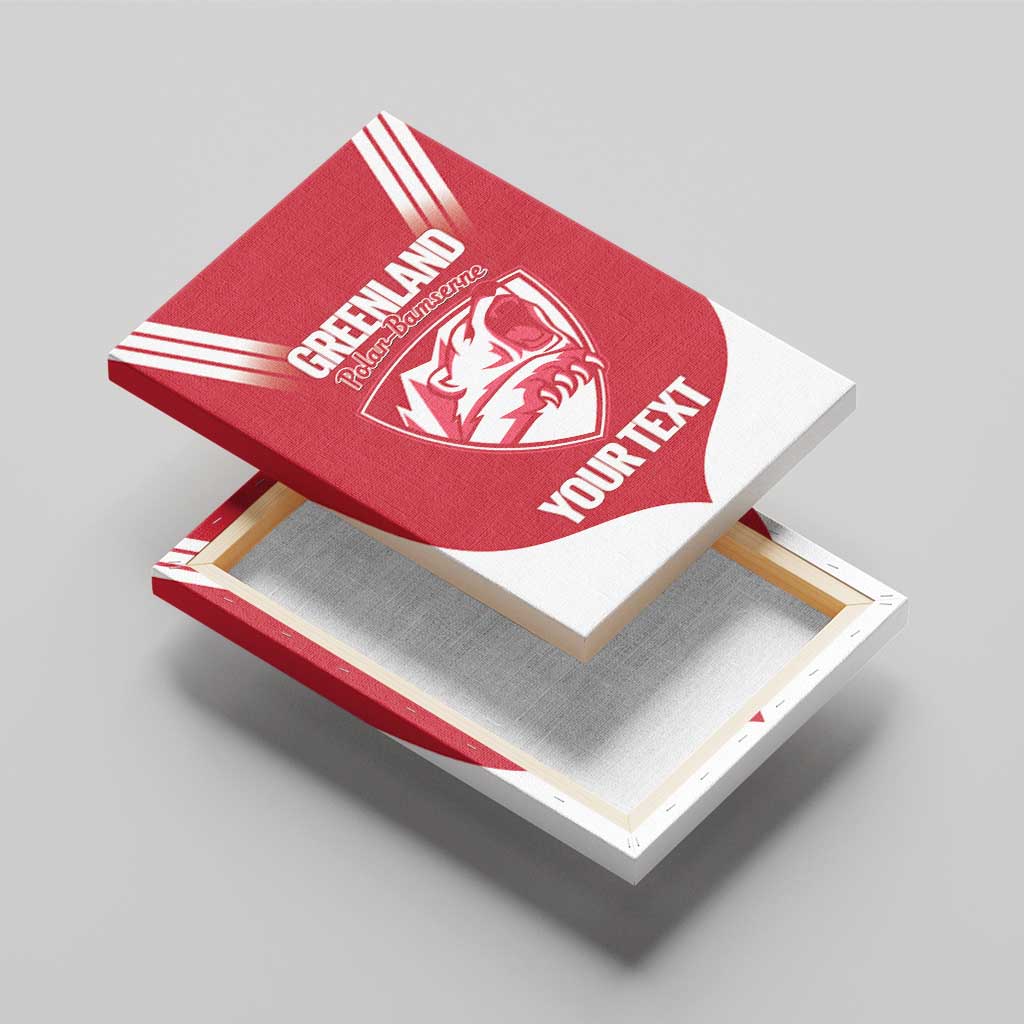 Custom Greenland Football Canvas Wall Art Come On Polar-Bamserne