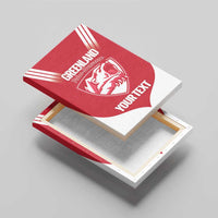 Custom Greenland Football Canvas Wall Art Come On Polar-Bamserne