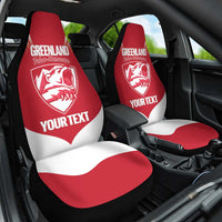 Custom Greenland Football Car Seat Cover Come On Polar-Bamserne