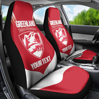 Custom Greenland Football Car Seat Cover Come On Polar-Bamserne