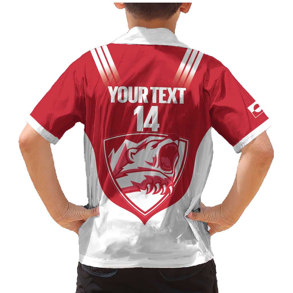 Custom Greenland Football Family Matching Mermaid Dress and Hawaiian Shirt Come On Polar-Bamserne
