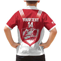 Custom Greenland Football Family Matching Mermaid Dress and Hawaiian Shirt Come On Polar-Bamserne