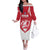 Custom Greenland Football Family Matching Off The Shoulder Long Sleeve Dress and Hawaiian Shirt Come On Polar-Bamserne