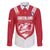 Custom Greenland Football Family Matching Off Shoulder Short Dress and Hawaiian Shirt Come On Polar-Bamserne
