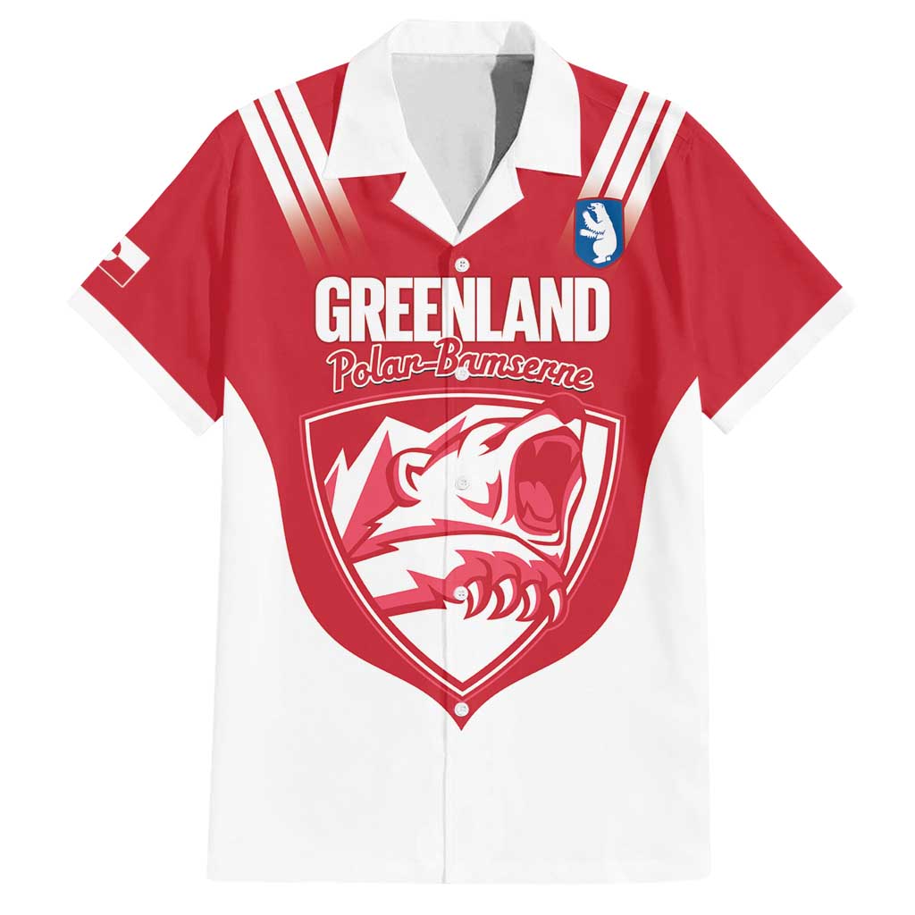 Custom Greenland Football Family Matching Puletasi and Hawaiian Shirt Come On Polar-Bamserne