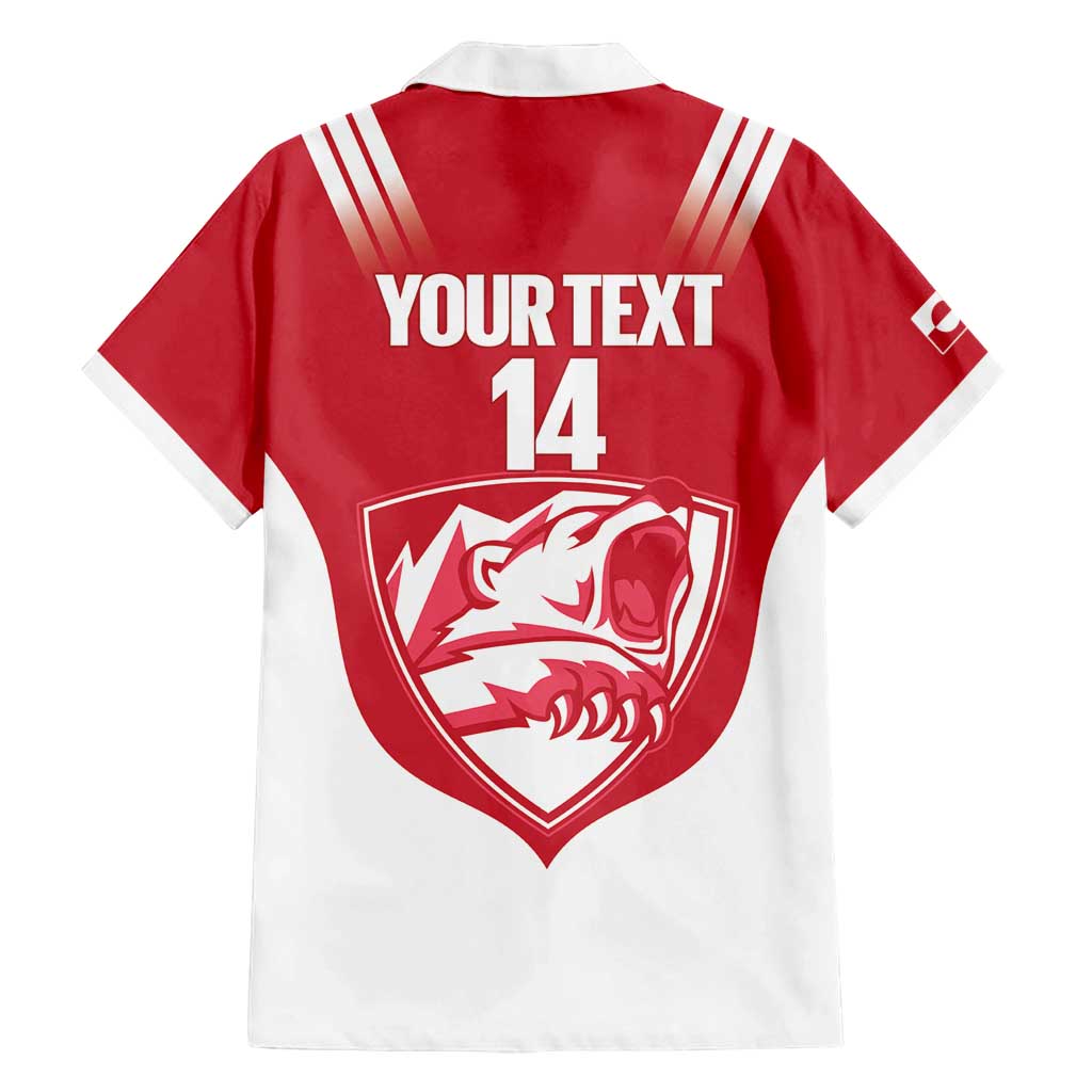 Custom Greenland Football Family Matching Puletasi and Hawaiian Shirt Come On Polar-Bamserne