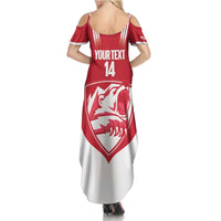 Custom Greenland Football Family Matching Summer Maxi Dress and Hawaiian Shirt Come On Polar-Bamserne
