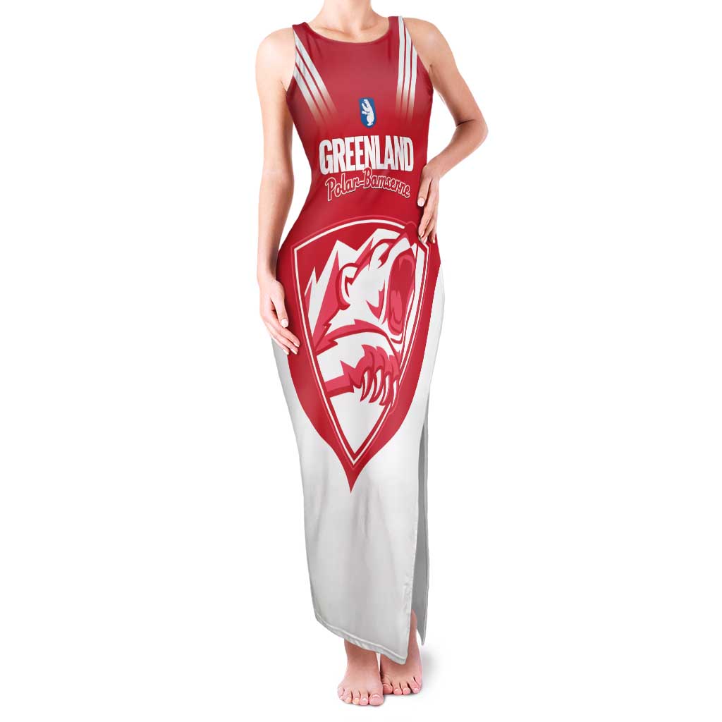 Custom Greenland Football Family Matching Tank Maxi Dress and Hawaiian Shirt Come On Polar-Bamserne