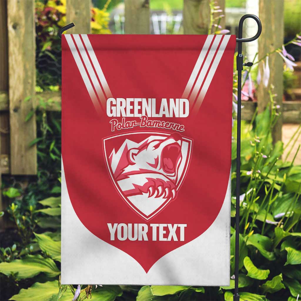 Custom Greenland Football Garden Flag Come On Polar-Bamserne