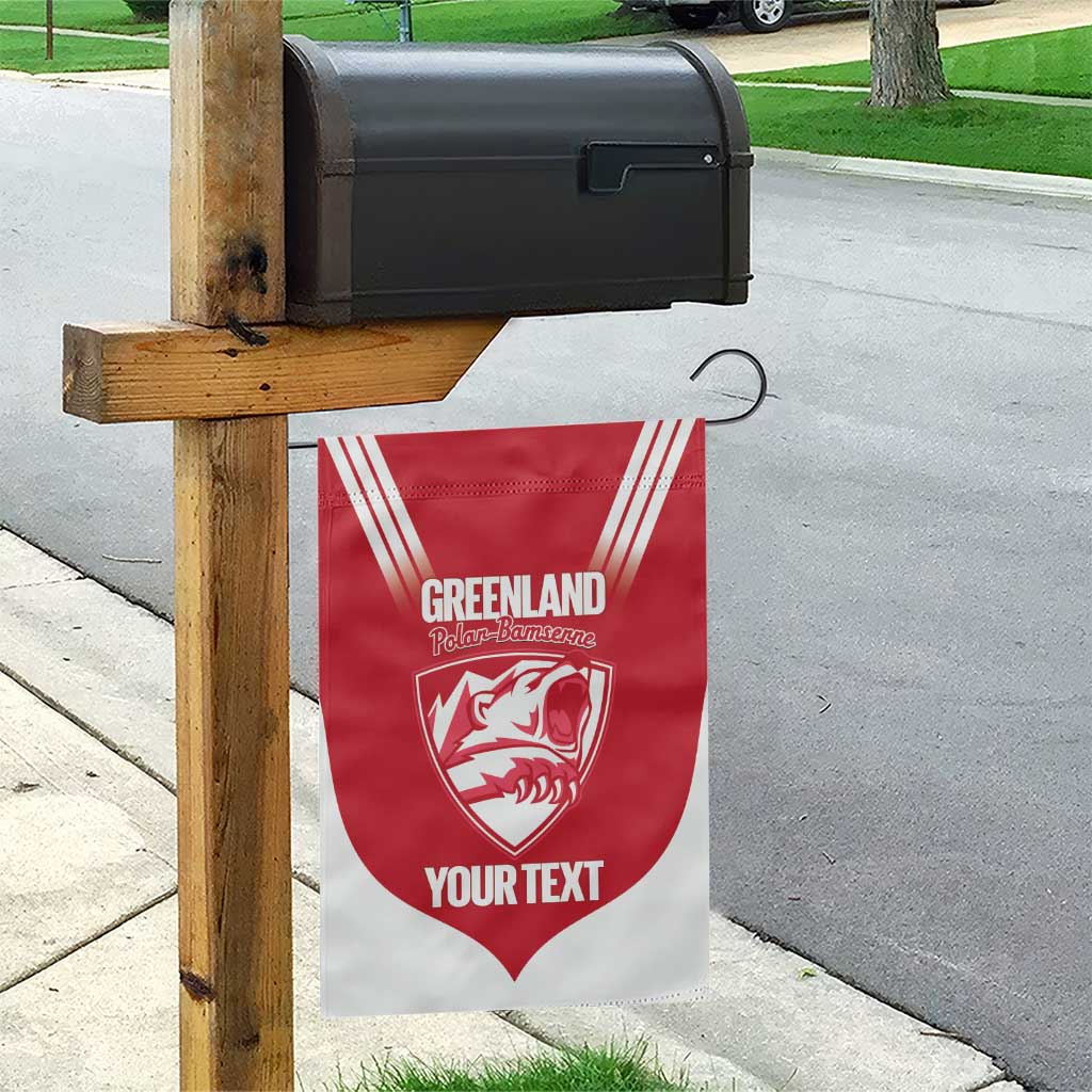 Custom Greenland Football Garden Flag Come On Polar-Bamserne