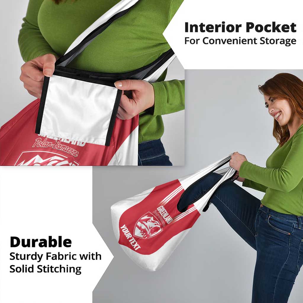 Custom Greenland Football Grocery Bag Come On Polar-Bamserne