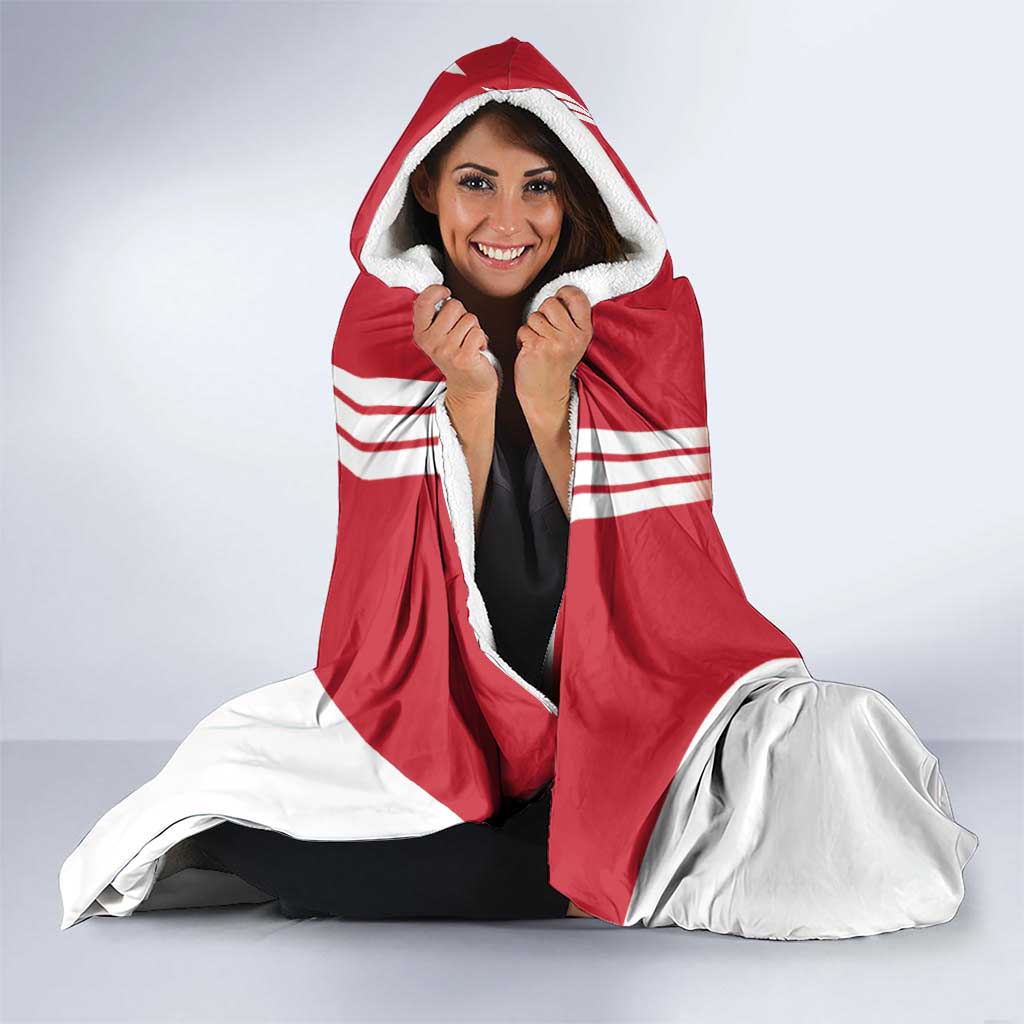 Custom Greenland Football Hooded Blanket Come On Polar-Bamserne