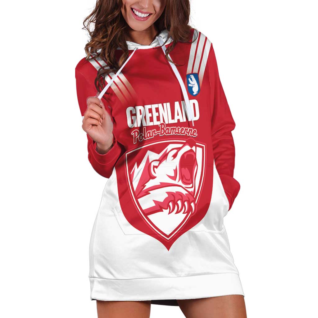 Custom Greenland Football Hoodie Dress Come On Polar-Bamserne