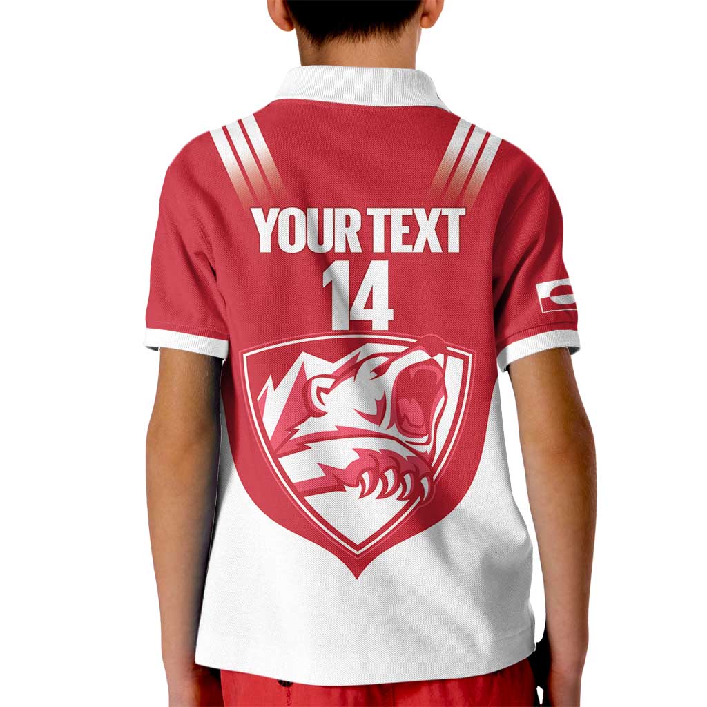 Custom Greenland Football Kid Polo Shirt Come On Polar-Bamserne