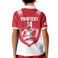 Custom Greenland Football Kid Polo Shirt Come On Polar-Bamserne