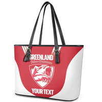Custom Greenland Football Leather Tote Bag Come On Polar-Bamserne