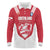 Custom Greenland Football Long Sleeve Polo Shirt Come On Polar-Bamserne