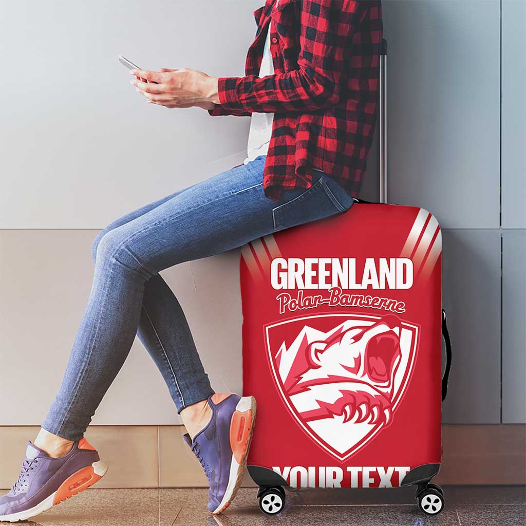 Custom Greenland Football Luggage Cover Come On Polar-Bamserne