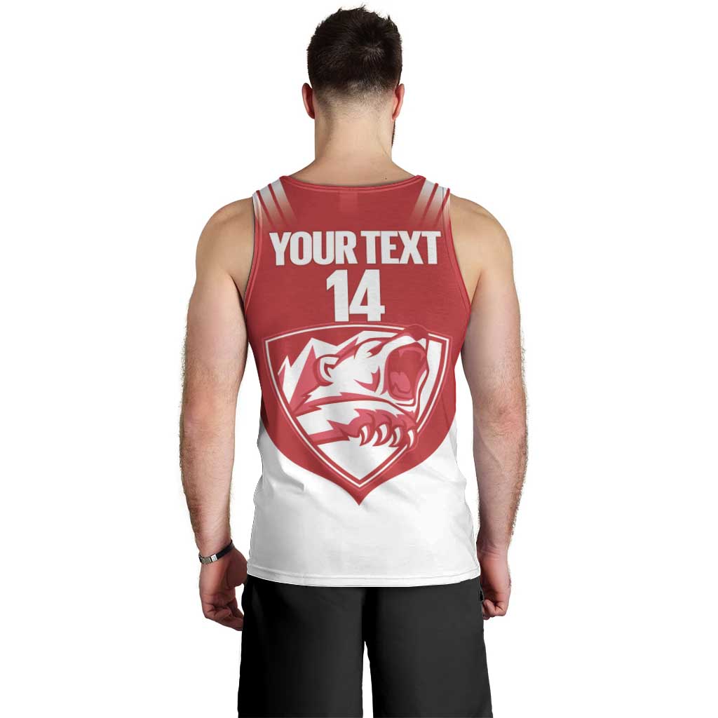 Custom Greenland Football Men Tank Top Come On Polar-Bamserne
