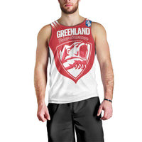Custom Greenland Football Men Tank Top Come On Polar-Bamserne
