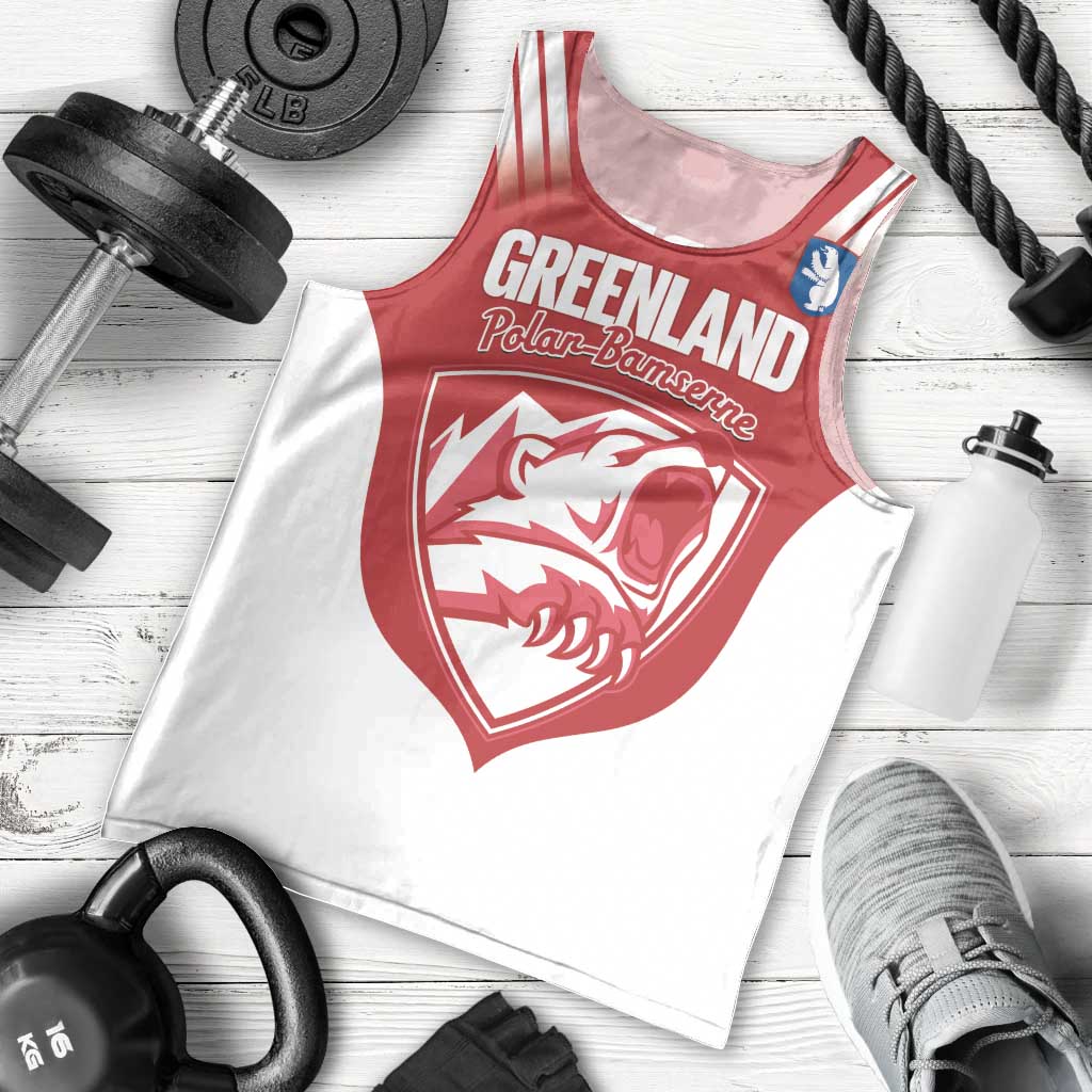 Custom Greenland Football Men Tank Top Come On Polar-Bamserne