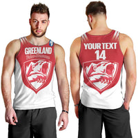 Custom Greenland Football Men Tank Top Come On Polar-Bamserne