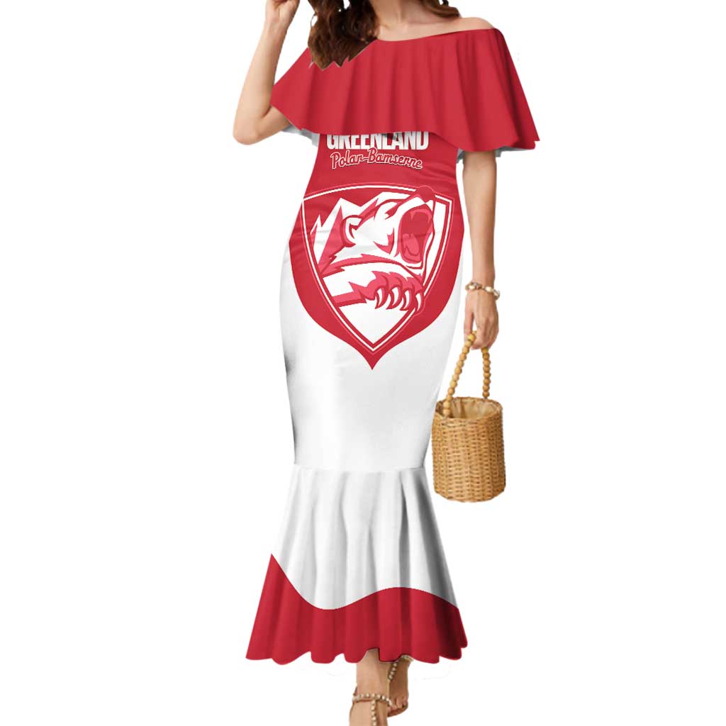 Custom Greenland Football Mermaid Dress Come On Polar-Bamserne