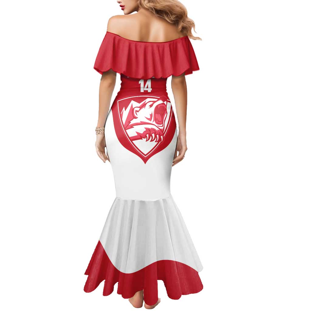 Custom Greenland Football Mermaid Dress Come On Polar-Bamserne