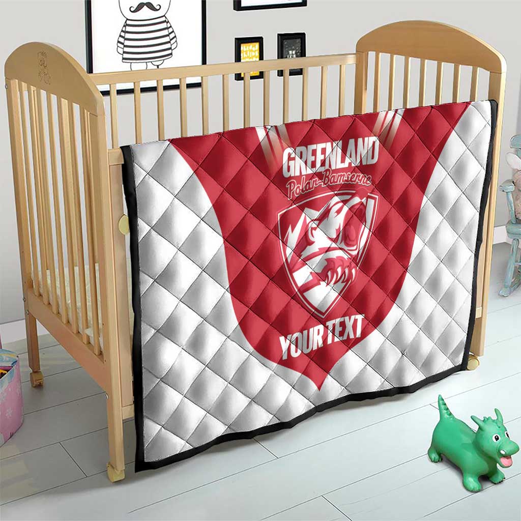 Custom Greenland Football Quilt Come On Polar-Bamserne