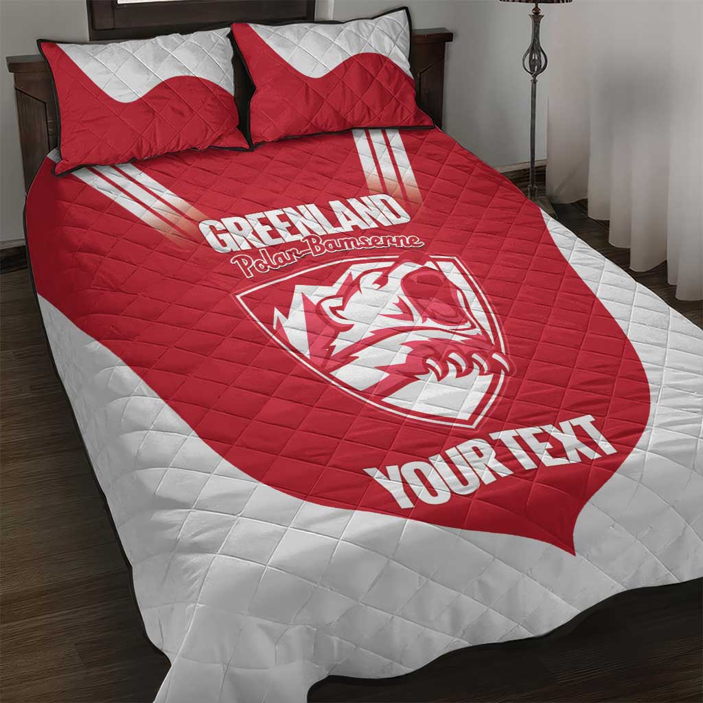 Custom Greenland Football Quilt Bed Set Come On Polar-Bamserne