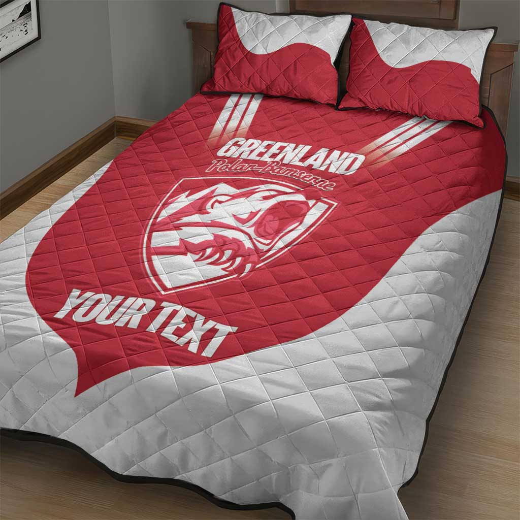 Custom Greenland Football Quilt Bed Set Come On Polar-Bamserne