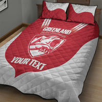 Custom Greenland Football Quilt Bed Set Come On Polar-Bamserne