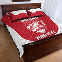 Custom Greenland Football Quilt Bed Set Come On Polar-Bamserne