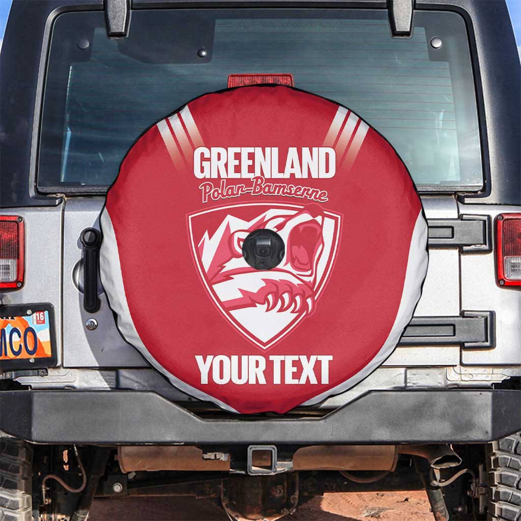 Custom Greenland Football Spare Tire Cover Come On Polar-Bamserne