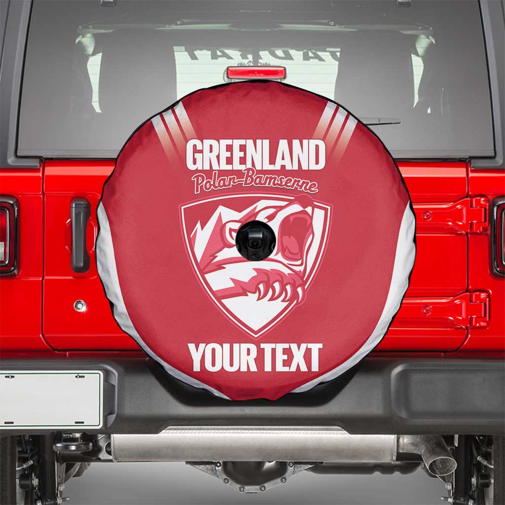 Custom Greenland Football Spare Tire Cover Come On Polar-Bamserne