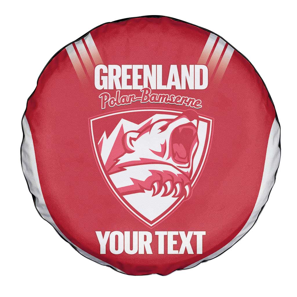 Custom Greenland Football Spare Tire Cover Come On Polar-Bamserne