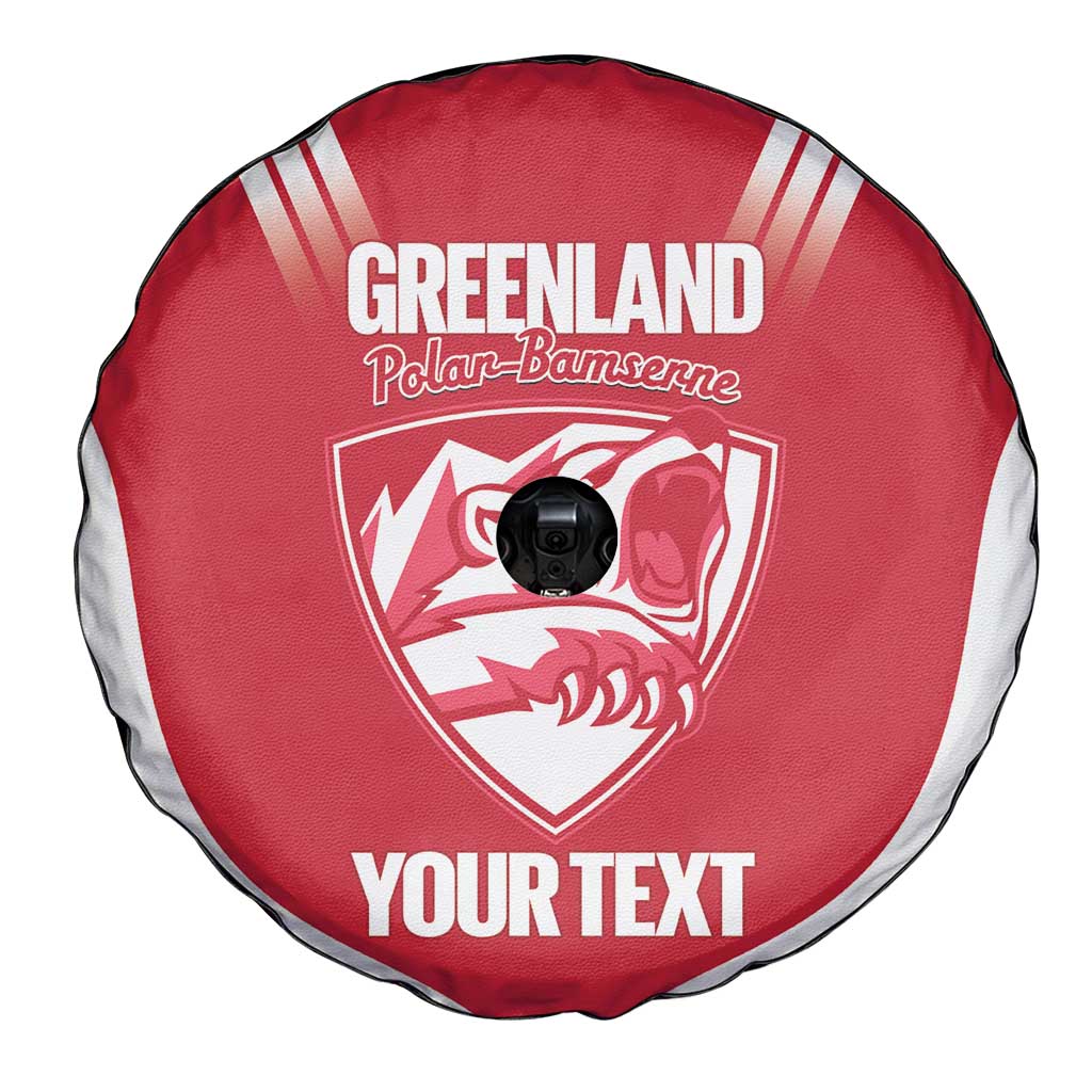 Custom Greenland Football Spare Tire Cover Come On Polar-Bamserne