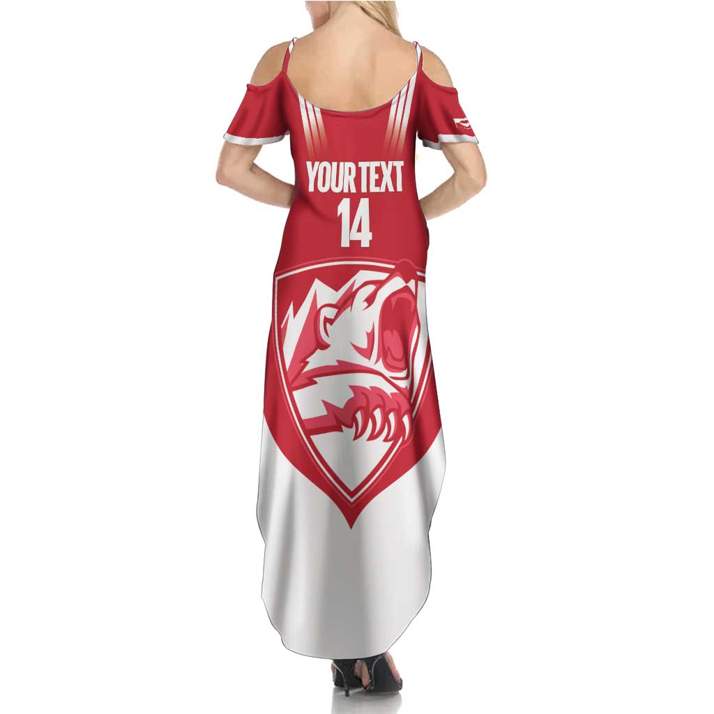 Custom Greenland Football Summer Maxi Dress Come On Polar-Bamserne
