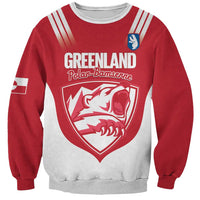 Custom Greenland Football Sweatshirt Come On Polar-Bamserne