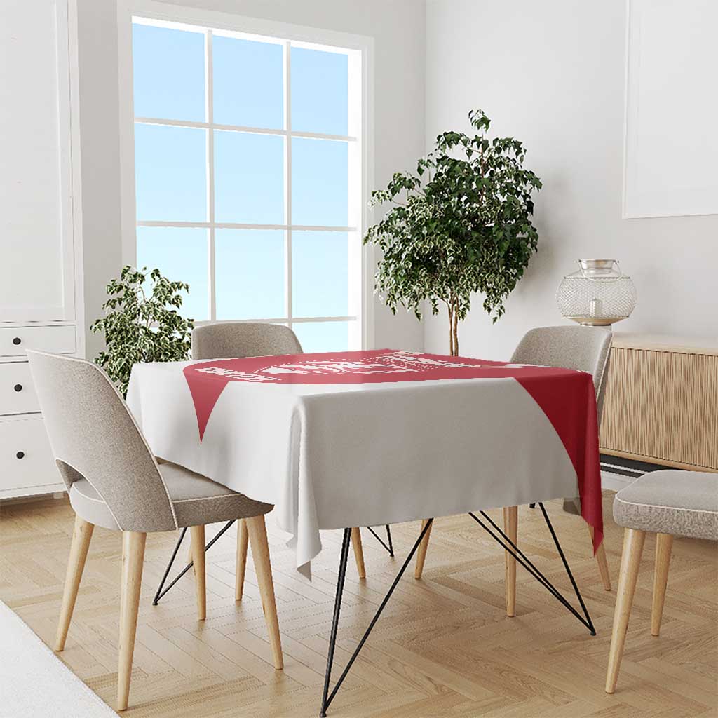 Custom Greenland Football Tablecloth Come On Polar-Bamserne
