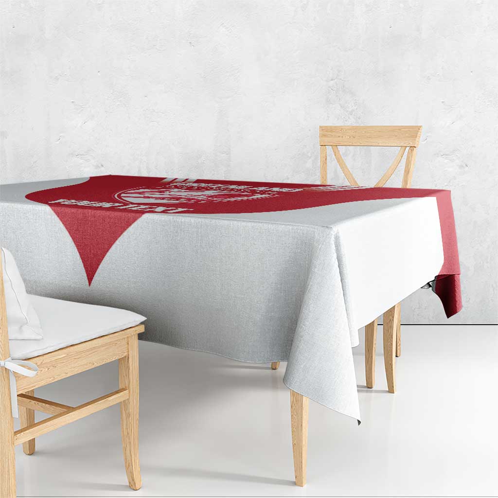 Custom Greenland Football Tablecloth Come On Polar-Bamserne