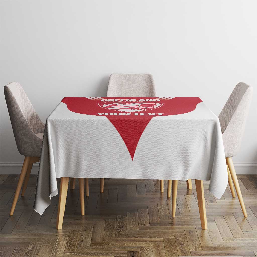 Custom Greenland Football Tablecloth Come On Polar-Bamserne