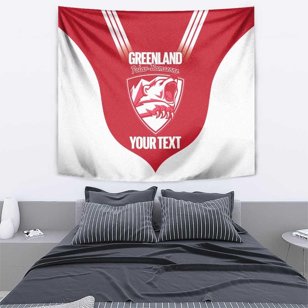 Custom Greenland Football Tapestry Come On Polar-Bamserne