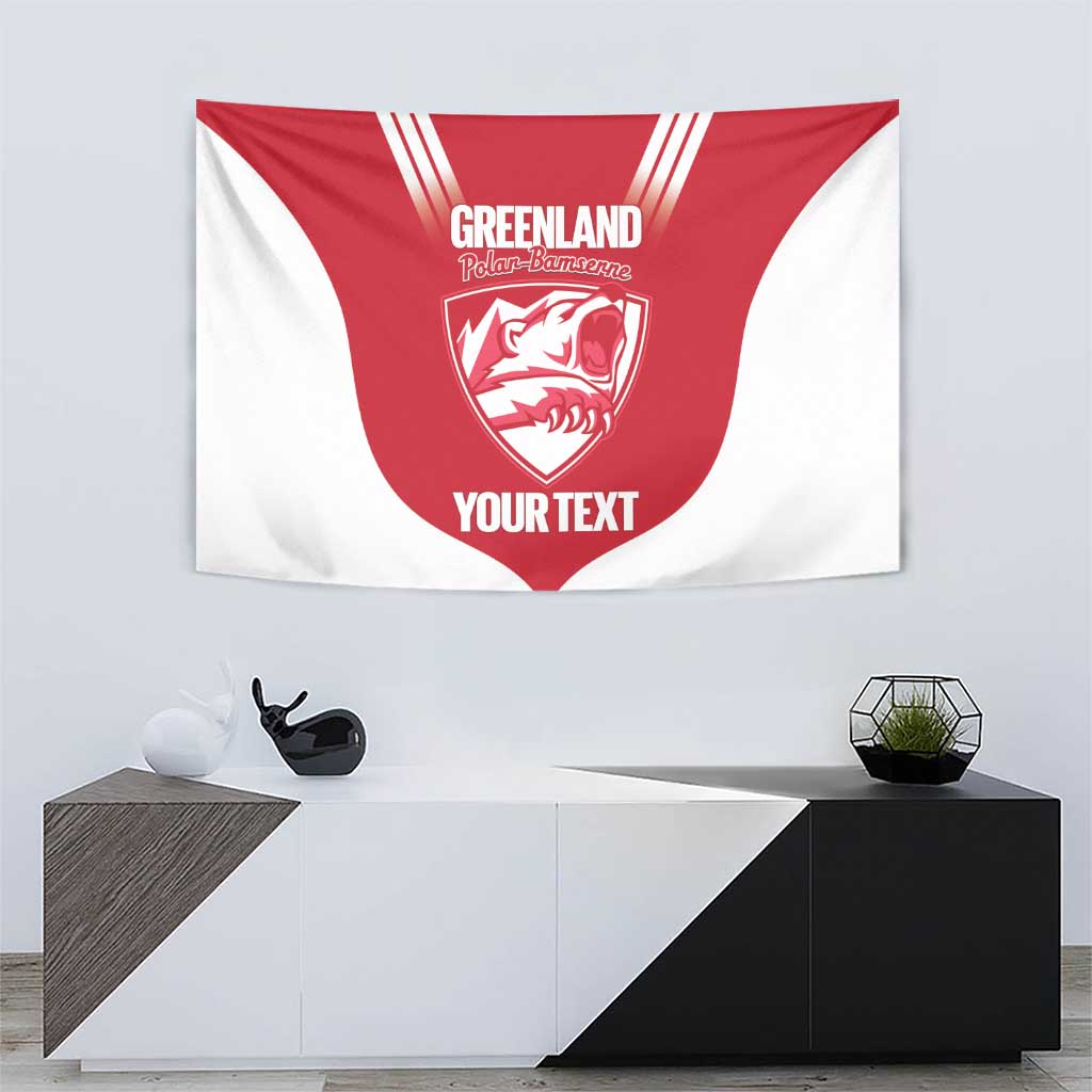 Custom Greenland Football Tapestry Come On Polar-Bamserne