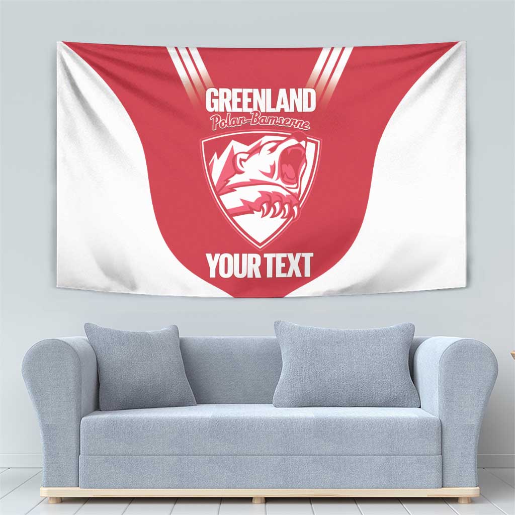 Custom Greenland Football Tapestry Come On Polar-Bamserne