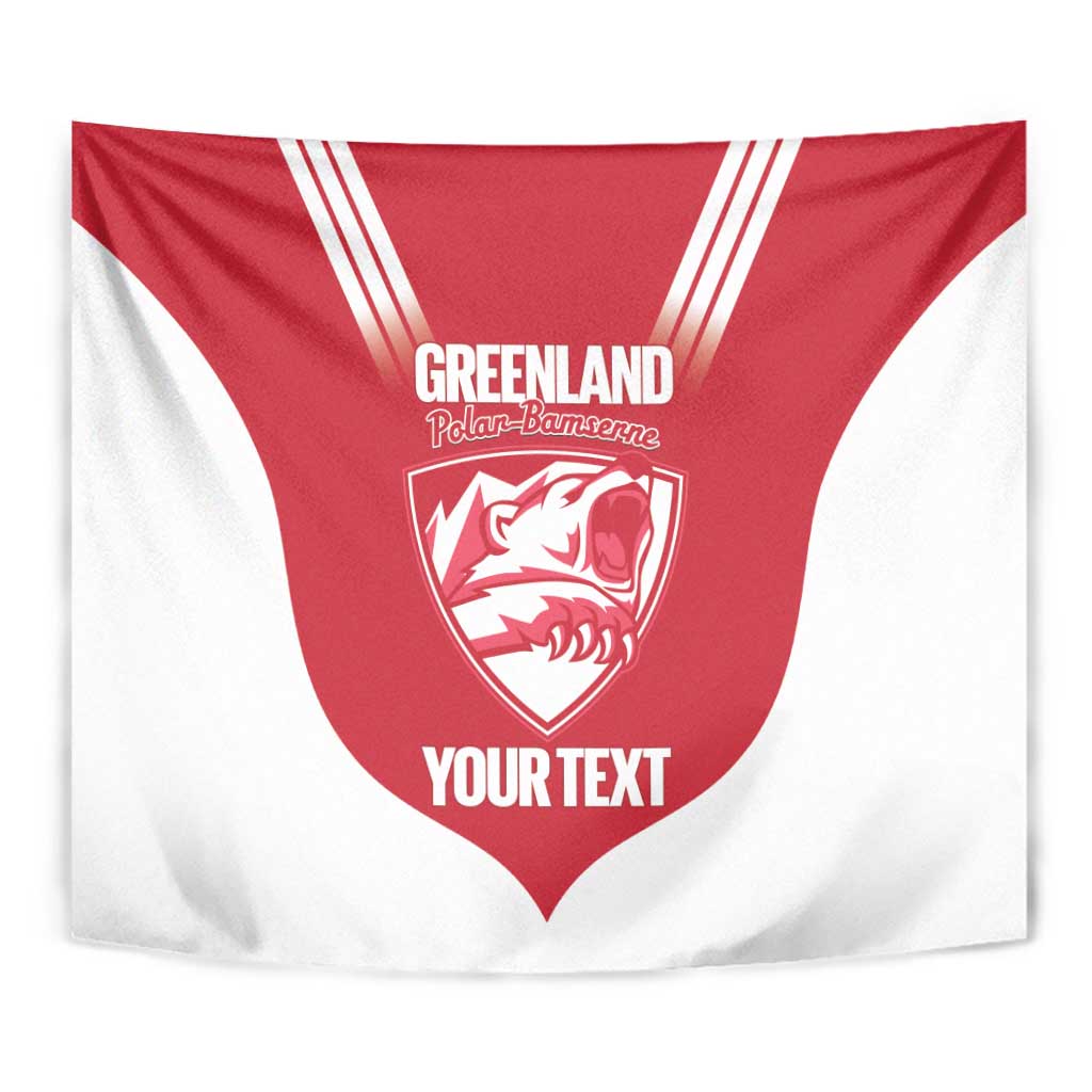 Custom Greenland Football Tapestry Come On Polar-Bamserne