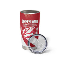 Custom Greenland Football Tumbler Cup Come On Polar-Bamserne